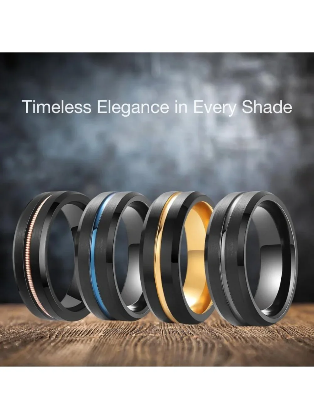 Customizable Tungsten Wedding Band, Engraved Promise Ring for Him & Her, 6-14